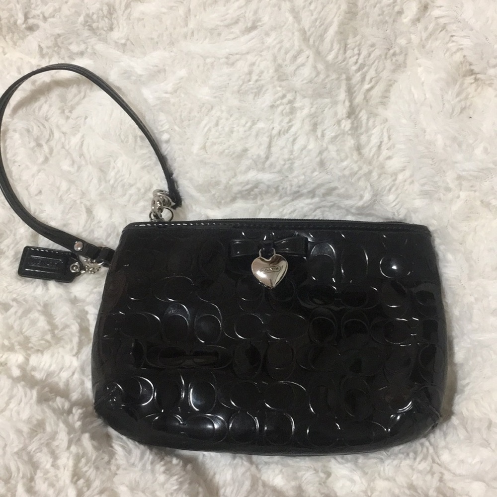 Black Coach Wristlet